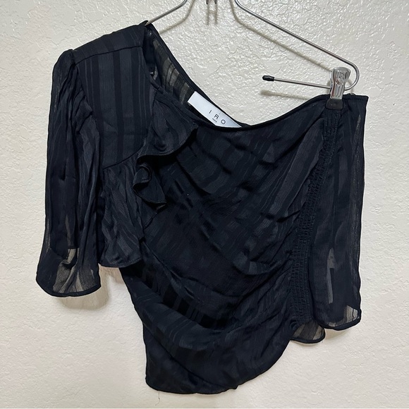 IRO Polk Top one shoulder ruffle size 36 - Picture 5 of 13